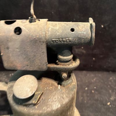 Vintage Turner Antique Brass Blow Torch