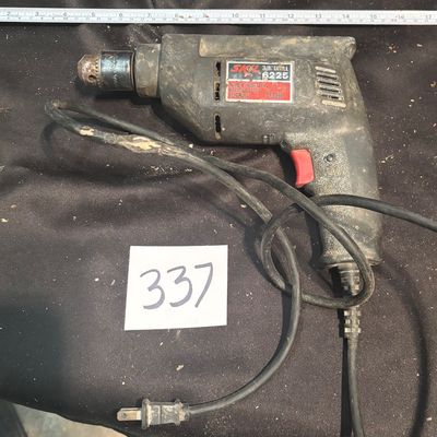 *X) Vintage Skil 6225 3/8" Variable Speed Electric Corded Drill 1/3 HP