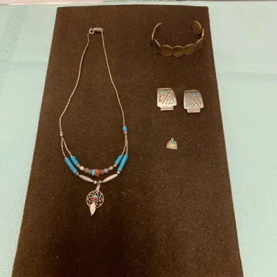 19" Dream catcher Necklace, Copper Penny Bracelet And Watch Tips