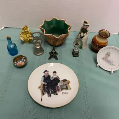 Norman Rockwell Plate And Other Collectibles