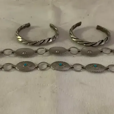 Concho Belt With Polished Bracelets