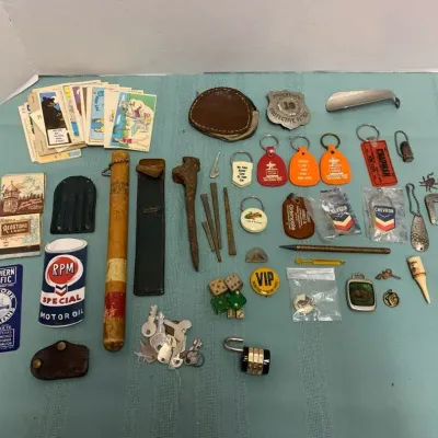 Vintage Junk Drawer Contents