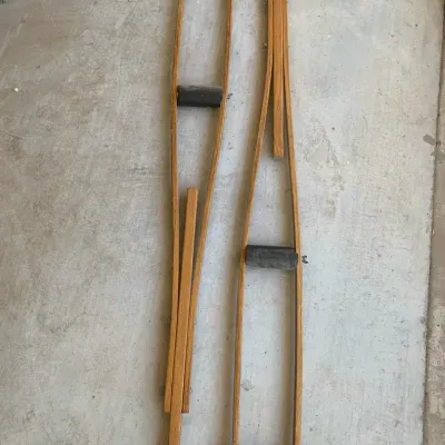 Antique Wooden Crutches