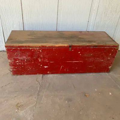 Red Wooden Box