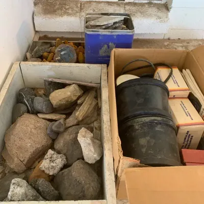 Rock Tumbler And Assorted Rocks
