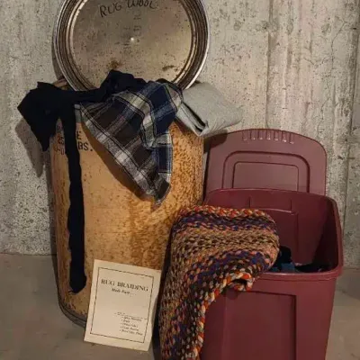 Large Drum of Rug Wool
