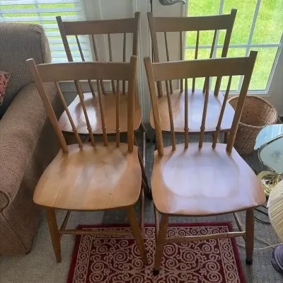 (4) Spindle Back Dining Chairs