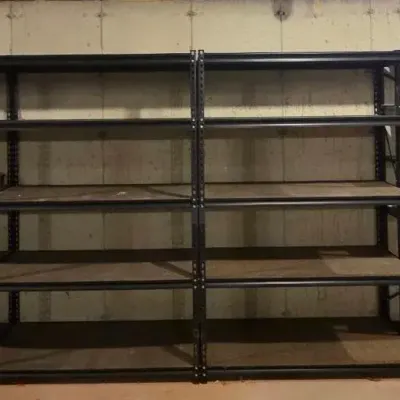 (3) Metal Storage Shelves