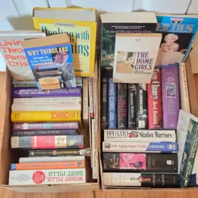 (2) Boxes of Books 
