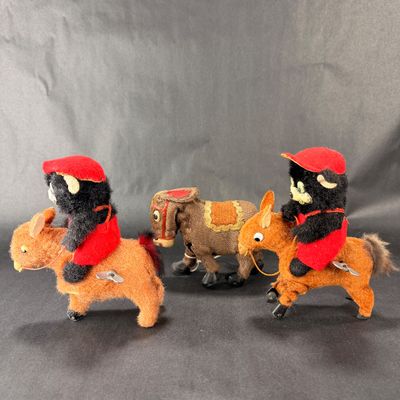 81 | VINTAGE | Trio of Donkeys | Bear Riders