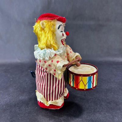 131 | VINTAGE | Mechanical Jolly Drummer | Clown