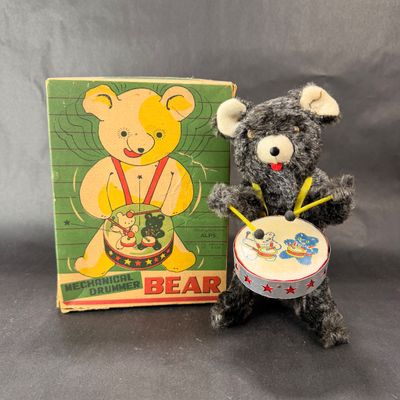 70 | VINTAGE | Mechanical Drummer Bear | ALPS