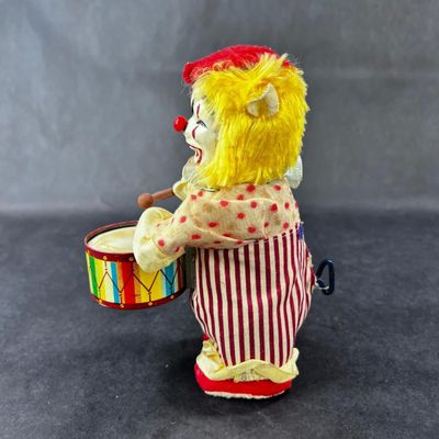 131 | VINTAGE | Mechanical Jolly Drummer | Clown