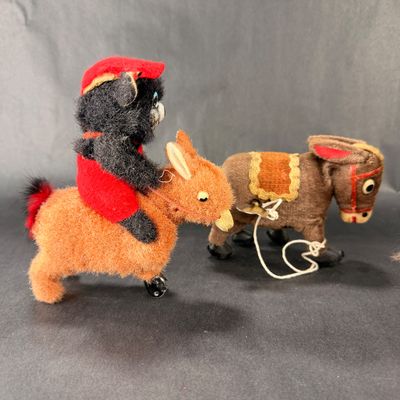 81 | VINTAGE | Trio of Donkeys | Bear Riders
