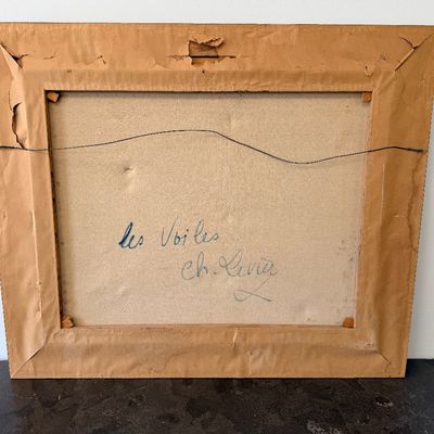 Charles Levier, Oil Painting, Original, Damaged