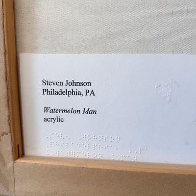Steven Johnson Aryclic "Watermelon Man" Original Painting