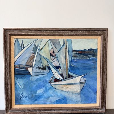 Charles Levier, Oil Painting, Original, Damaged