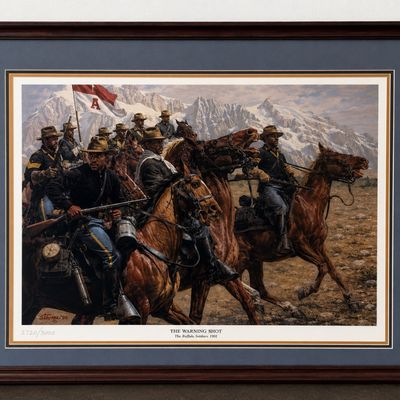 Don Stivers “The Warning Shot” Signed Buffalo Soldiers Print 2720/3000