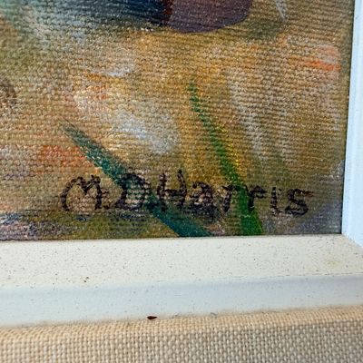 Marian D. Harris “West Atlantic City by Lakes Bay” Original Oil Painting