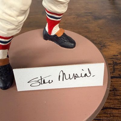 Autographed Stan Musial Figurine With COA
