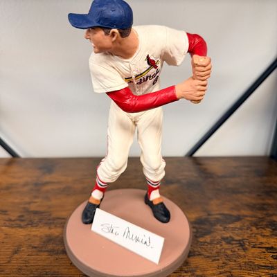 Autographed Stan Musial Figurine With COA