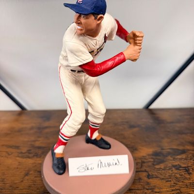 Autographed Stan Musial Figurine With COA