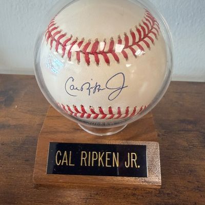 Autographed Cal Ripken Jr Baseball With COA