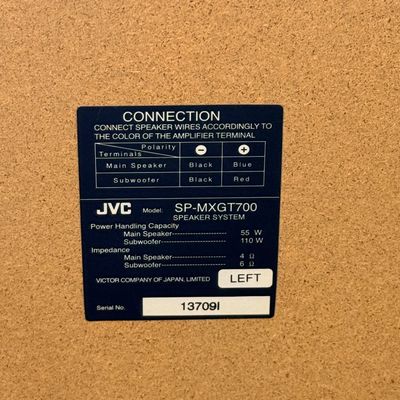 JVC MXTG700 Stereo System