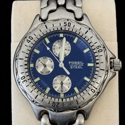 Fossil Steel 100 Meters Watch