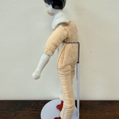 Antique German "low-brow" china head doll