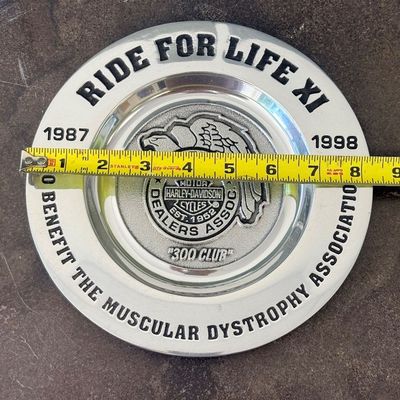 1998 Harley-Davidson / MDA "300 Club" Ride for Life XI Pewter Plates