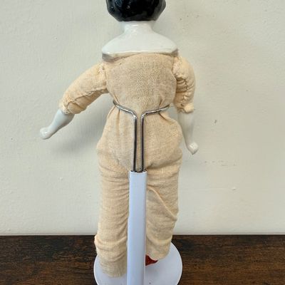 Antique German "low-brow" china head doll