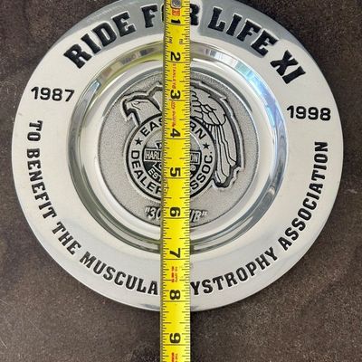 1998 Harley-Davidson / MDA "300 Club" Ride for Life XI Pewter Plates