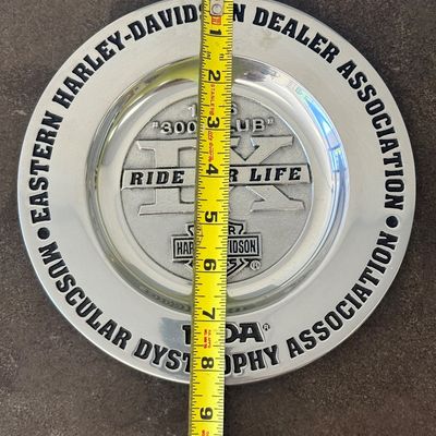 1996 Harley-Davidson / MDA "300 Club" Ride for Life IX Pewter Plate