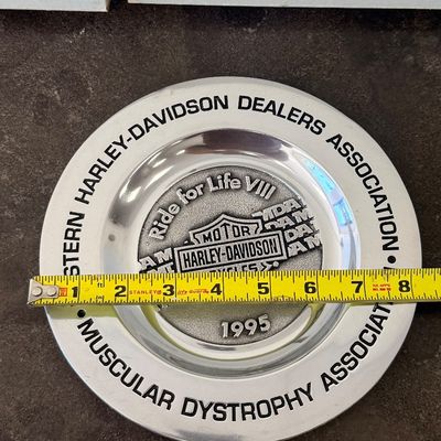 1995 Harley-Davidson / MDA "Ride for Life VIII" Pewter Plates