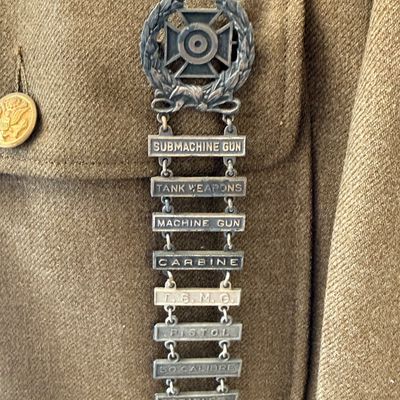 WWII Army Coat With Medals