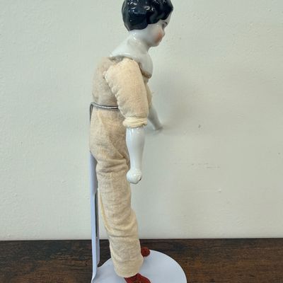 Antique German "low-brow" china head doll