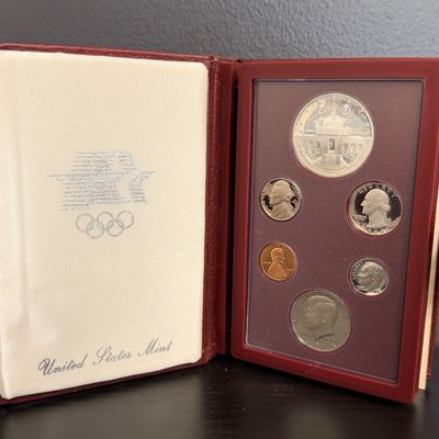 1984 United States Mint Olympic Prestige Proof Coin Set with Box