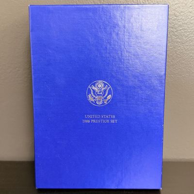 1986 United States Liberty Prestige Proof Coin Set with Silver Dollar