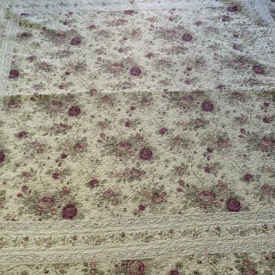 Hand Stitched Rose Quilt