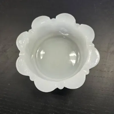 White Milk Glass Bowl Or Ashtray