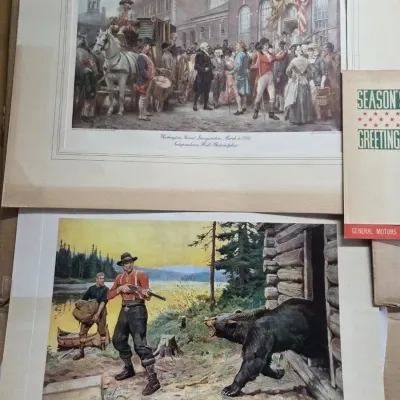 Set Of 3 General Motors Acceptance Corporation Advertising Prints