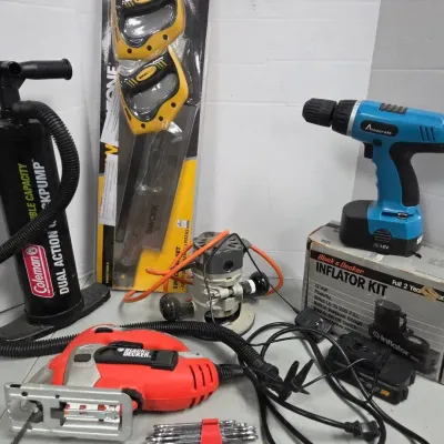 Black And Decker Router,  Jigsaw, Alto Craft Drill And Other Tools