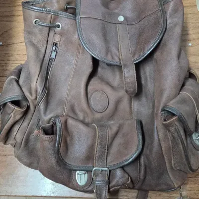 Genuine Leather Bag With Cotton Liner
