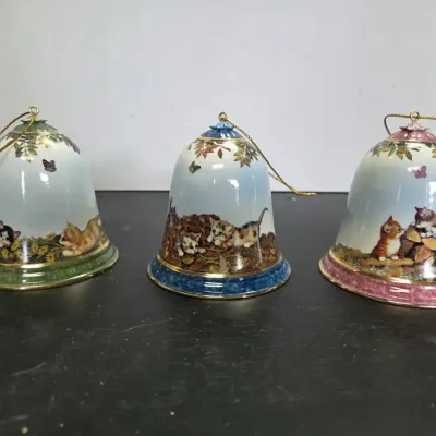 The Bradford Garden Discoveries Kitty Cat Ornament Collection