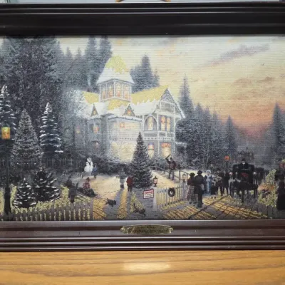 Victorian Christmas with Lights Embedded