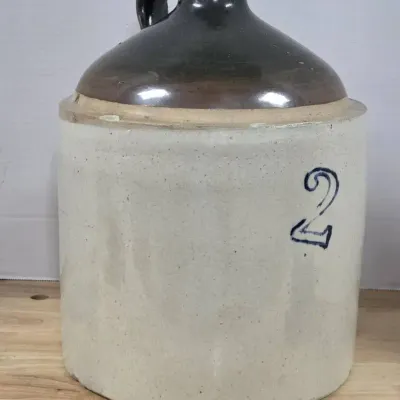 Antique 2 Gallon Crock Jug