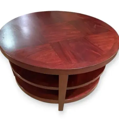 Wooden Circular Coffee Table 
