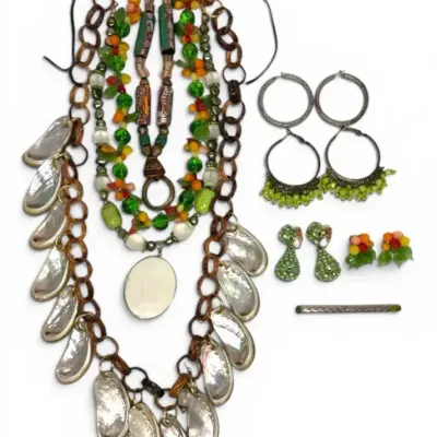 Colorful Island Themed Necklaces And Earrings