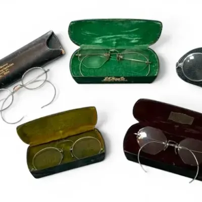 Vintage & Antique Glasses -Including 14k & Gold Fill Nose Pieces 